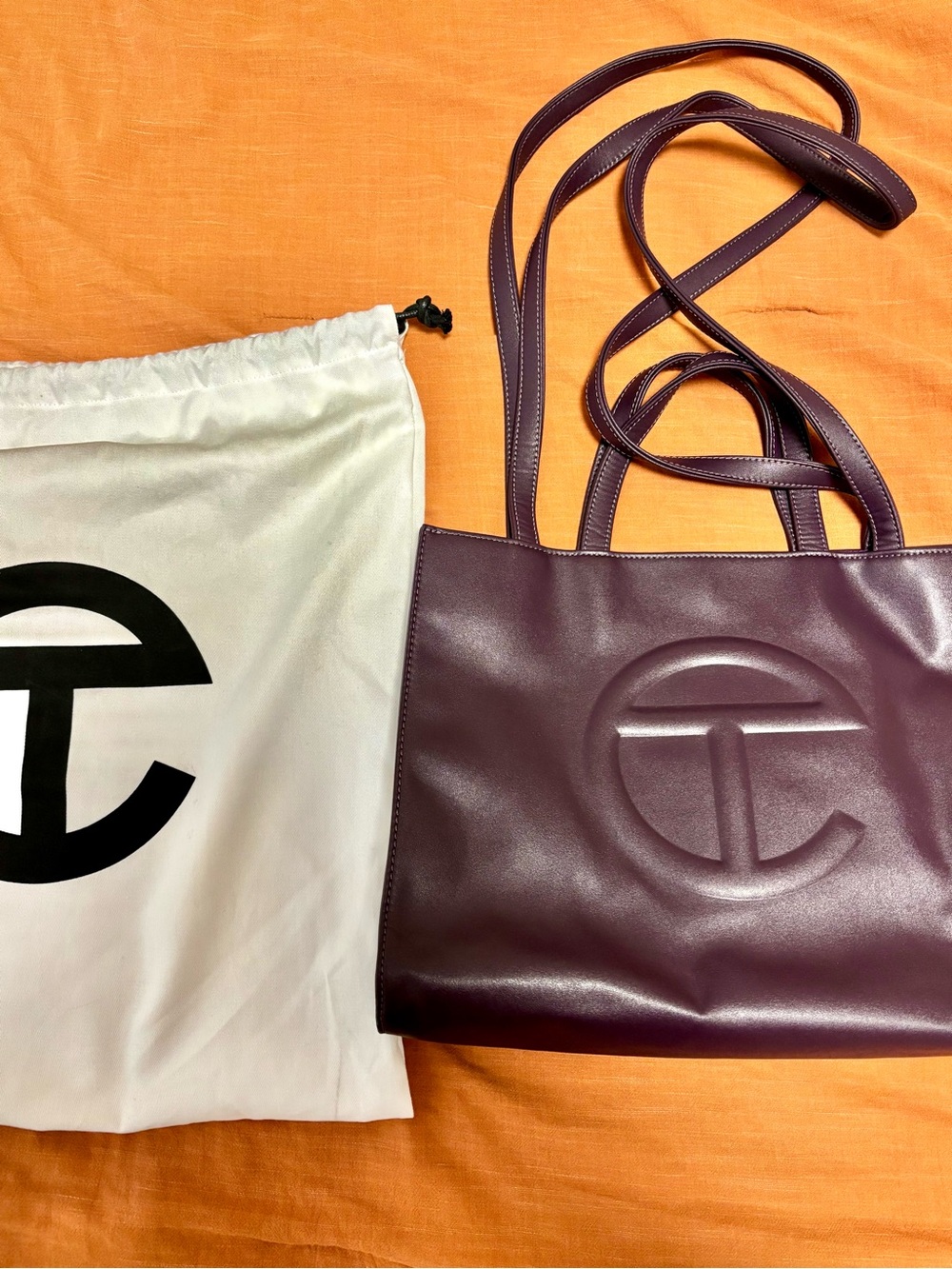 Telfar Medium Eggplant Shopping Tote